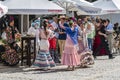 Women dancing in flamenco outfits Ronda Spain